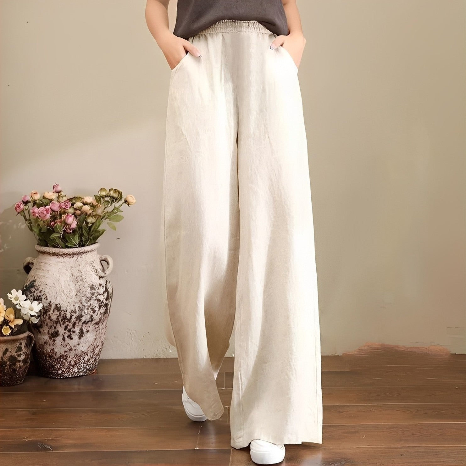Dorothy - Pantalon confortable à jambes larges pour femmes