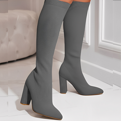 Marilyne - Stylish knitted ankle boots for women