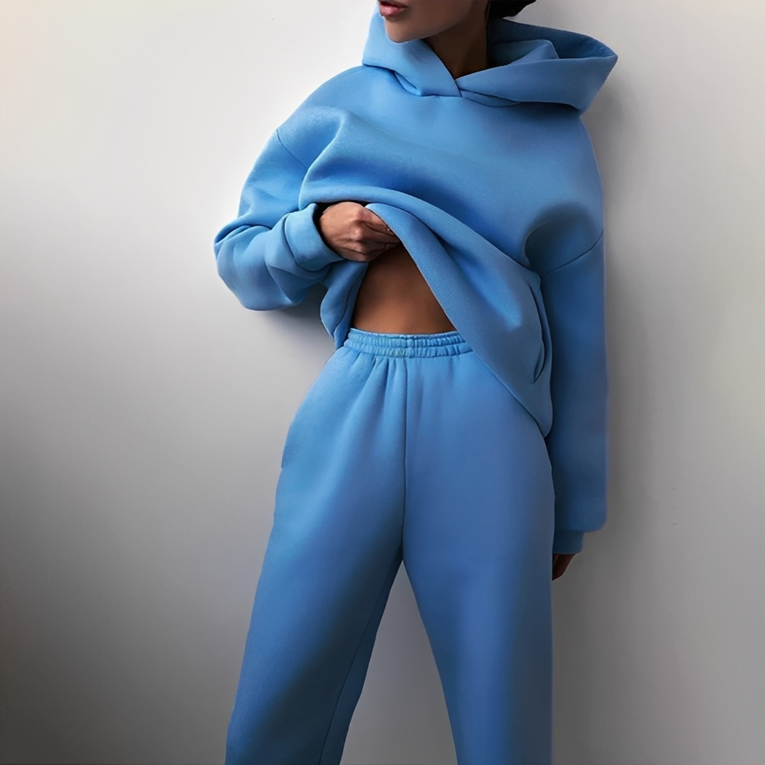 Carolyne - Ensemble d'hiver ample, veste et pantalon pour femme
