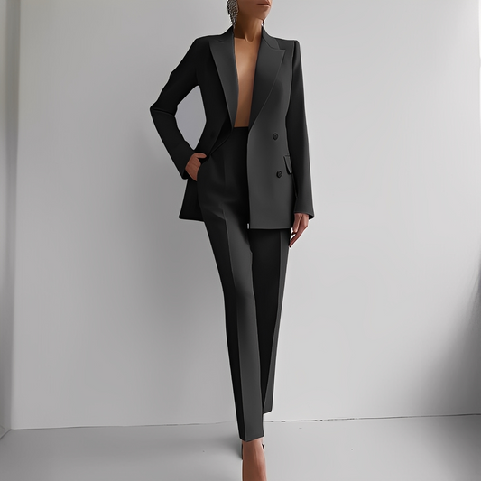 Marguerite - Elegantes Kostüm mit langem Blazer für Damen
