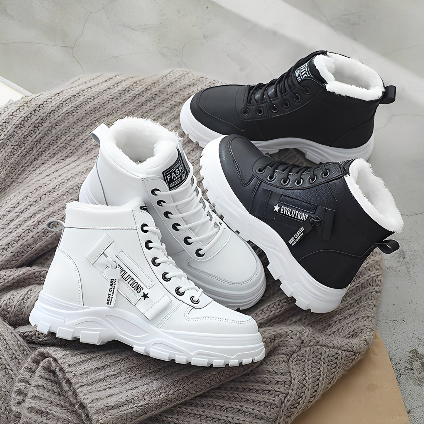 Jazmine - Bottes en peluche élégantes pour femmes