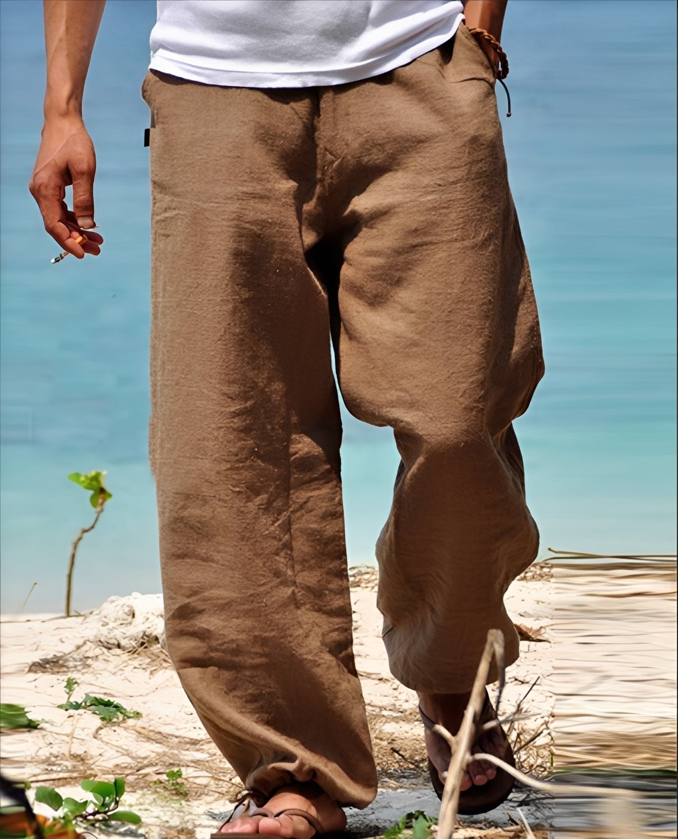 Theo - Pantalon Homme - pour Promenades Ensoleillées en Plein Air