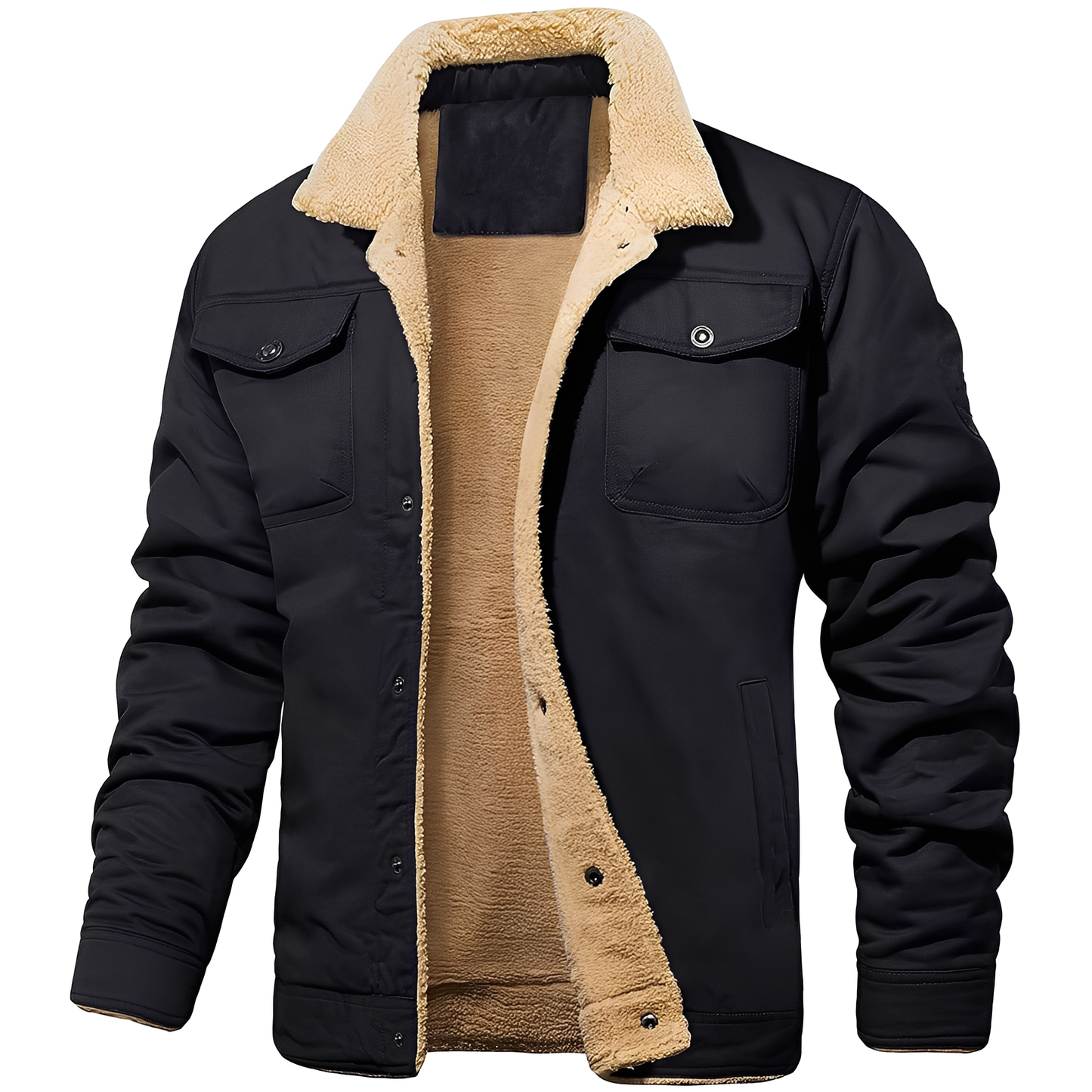 Dillon - Manteau confortable en polaire twill pour hommes