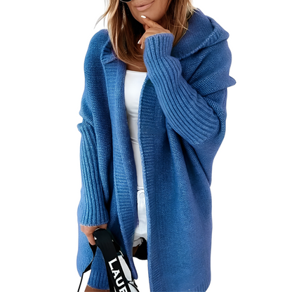 Maryellen - Gilet à capuche en tricot pour femmes