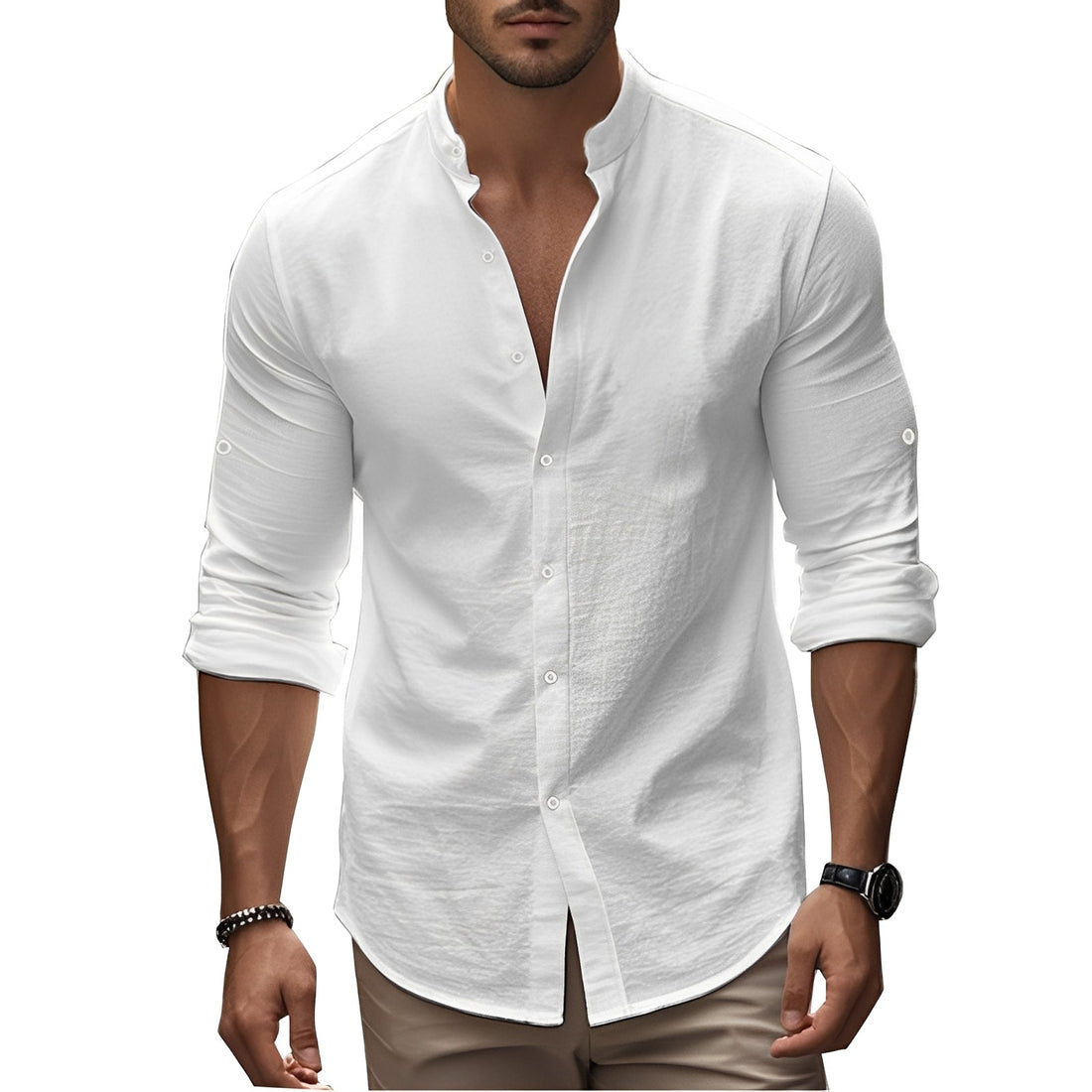 Timothy - Chemise à manches longues, coupe ajustée pour hommes