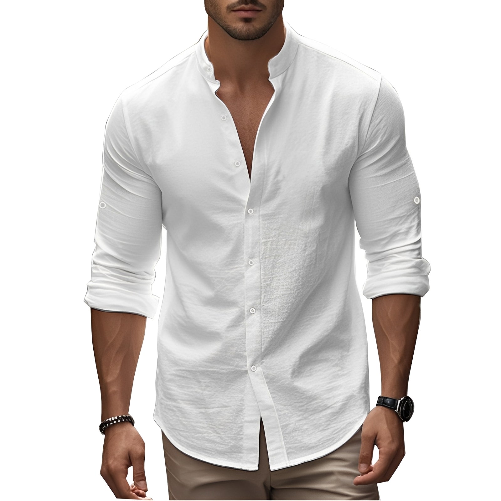 Timothy - Chemise à manches longues, coupe ajustée pour hommes