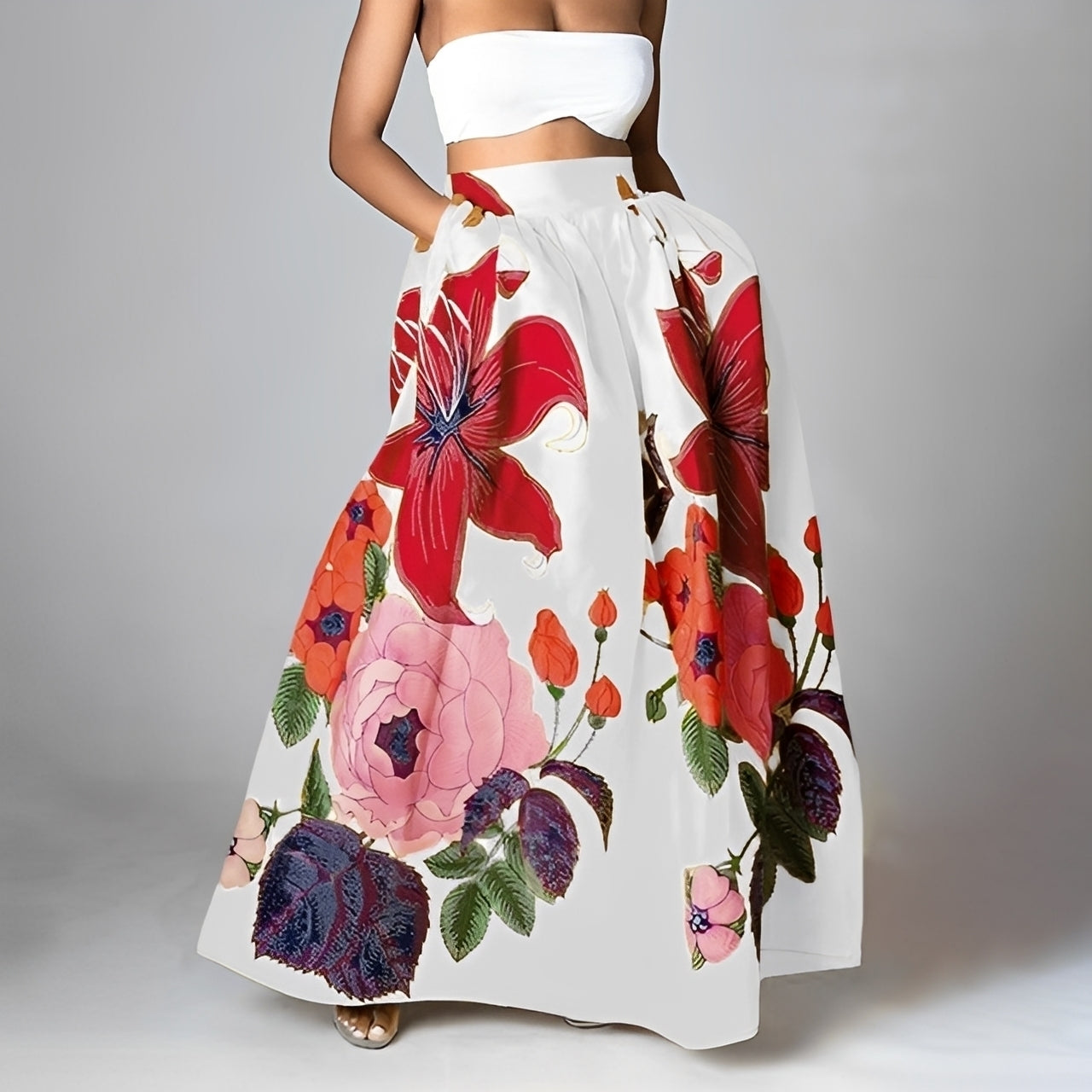 Jessica - Jupe boho élégante à taille haute pour femmes