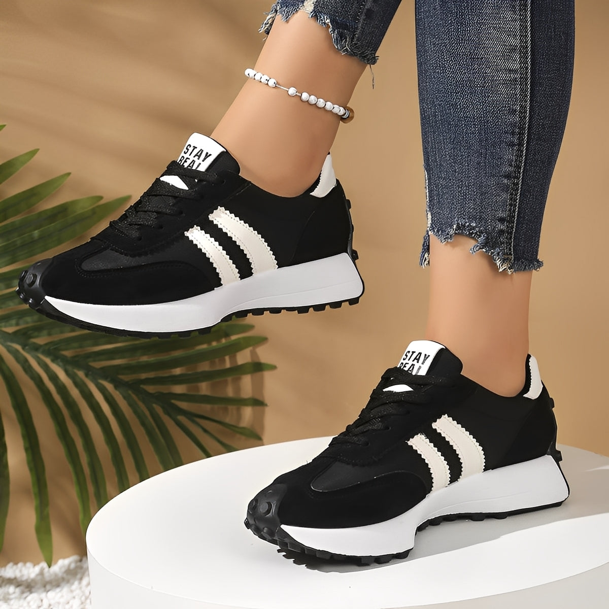 Lauren - Chaussures de loisir avec semelle épaisse pour femmes