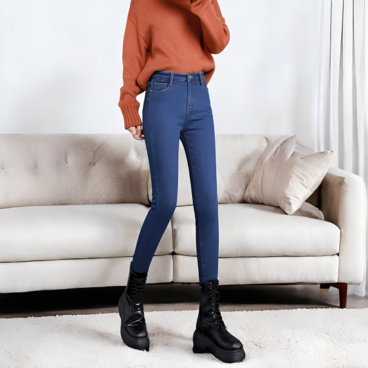 Betty - Warm thermal tight-fitting trousers for women