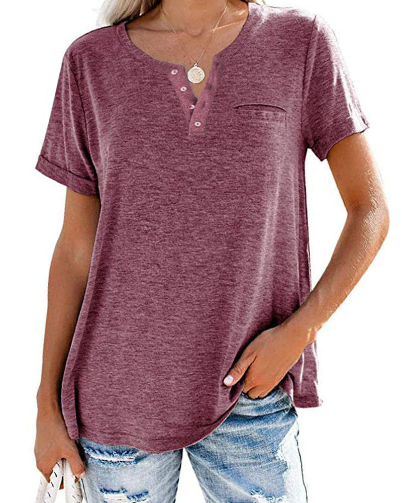 Élodie – Chemise Femme à Manches Courtes