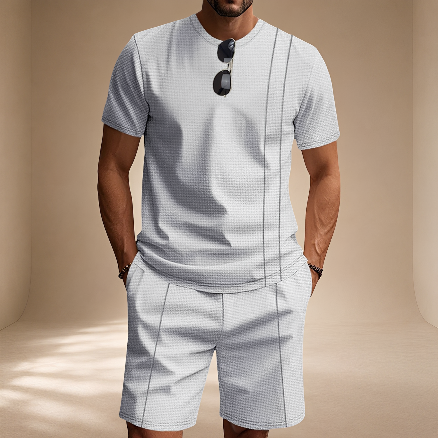 Douglas - Ensemble Chic 2 Pièces avec Texture Nid d'Abeille