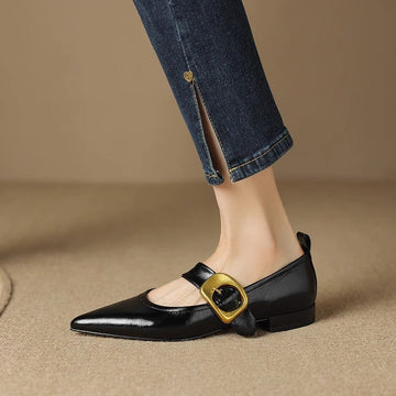 Teegan - Ballerines à Bout Pointu et Petit Talon