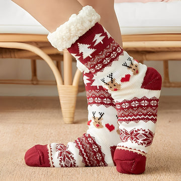 Kassia - Chaussettes chaudes de Noël pour femmes