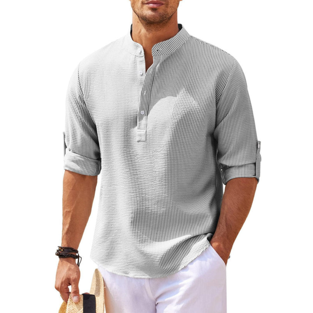 Cormac - Chemise à la mode avec demi-patte de boutonnage