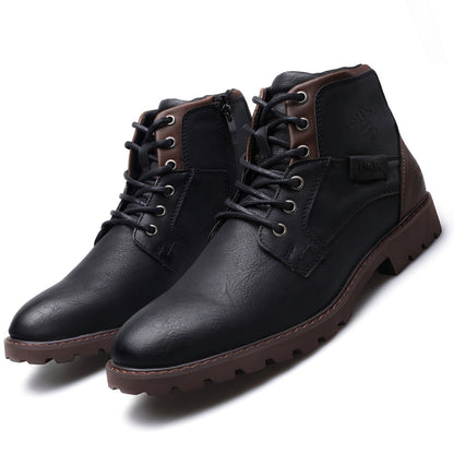 Frank - Vintage leather hiking boots for men