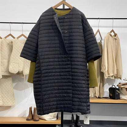 Gladys - Manteau ample décontracté avec boutons pour femmes