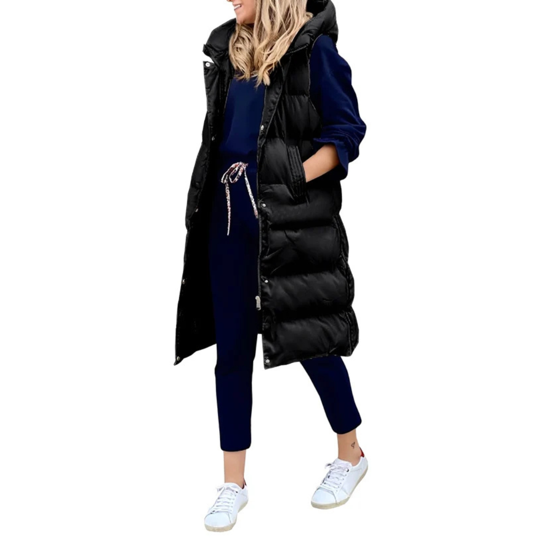 Amilia - Manteau sans manches chaud et chic