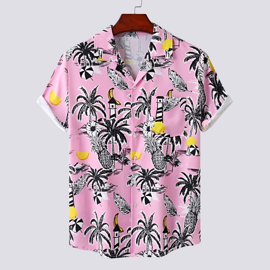 Ronan - Chemise élégante à imprimé hawaïen pour hommes