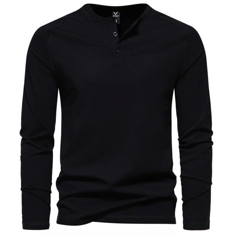 Malcom - Chemise homme à manches longues, simple et décontractée