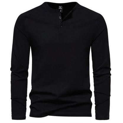 Malcom - Chemise homme à manches longues, simple et décontractée