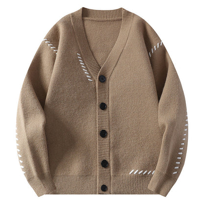 Timothy - Modern sweater with embroidery for men