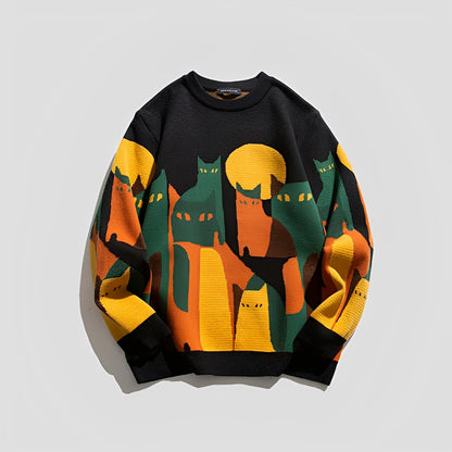 Davin - Pull stylé avec motif pour hommes