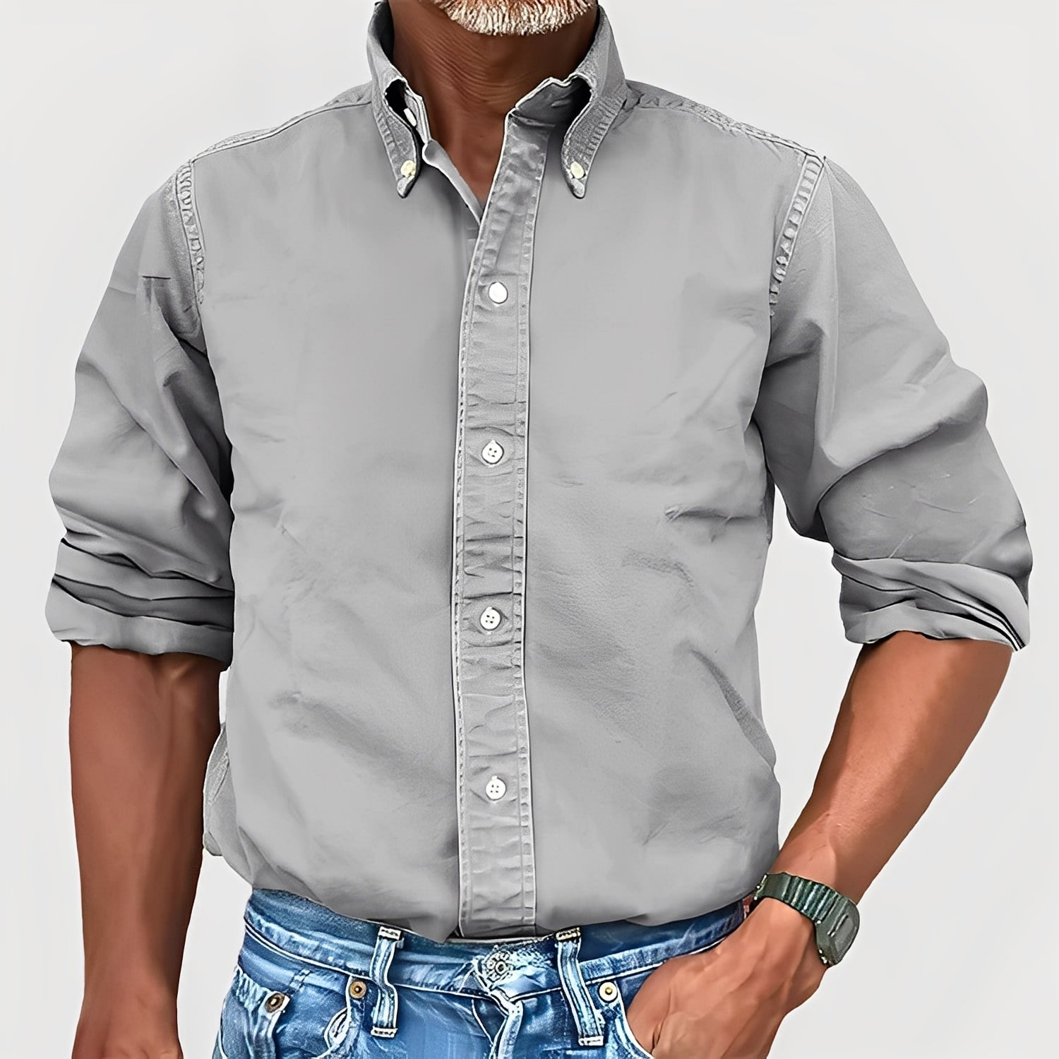 Martin - Chemise homme manches longues et style classique