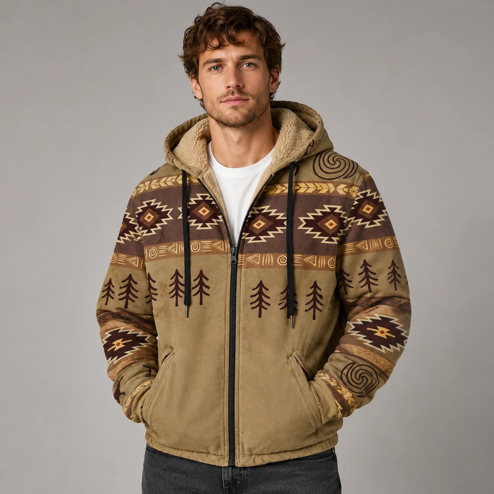 Mervin - Sweat à capuche chaud et coloré pour homme