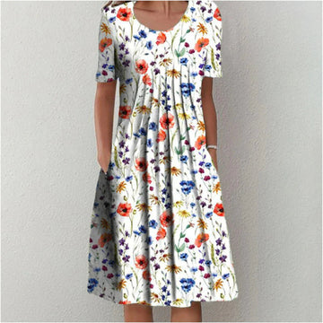 Erin - Robe élégante avec imprimé floral subtil