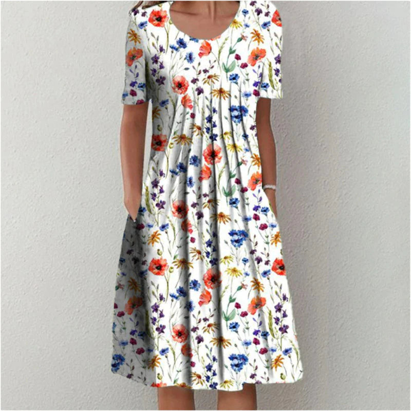 Erin - Robe élégante avec imprimé floral subtil