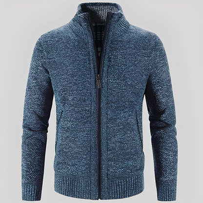 Kelvin - Cardigan Simple avec Fermeture Éclair pour Hommes