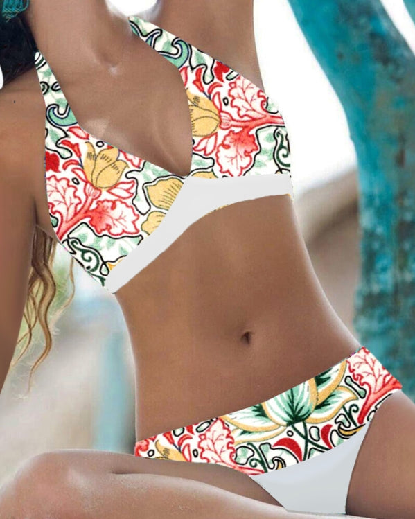 Addie - Ensemble de bikini stylé taille haute pour femmes