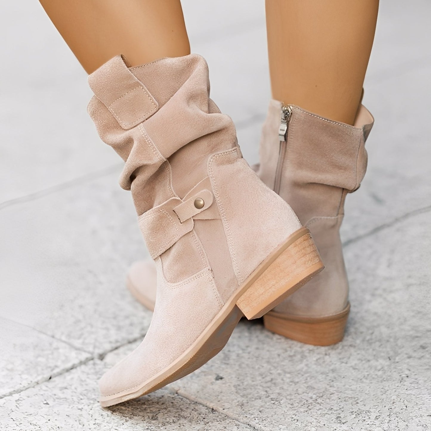 Celestine - Jolies petites bottines à bout rond pour dames