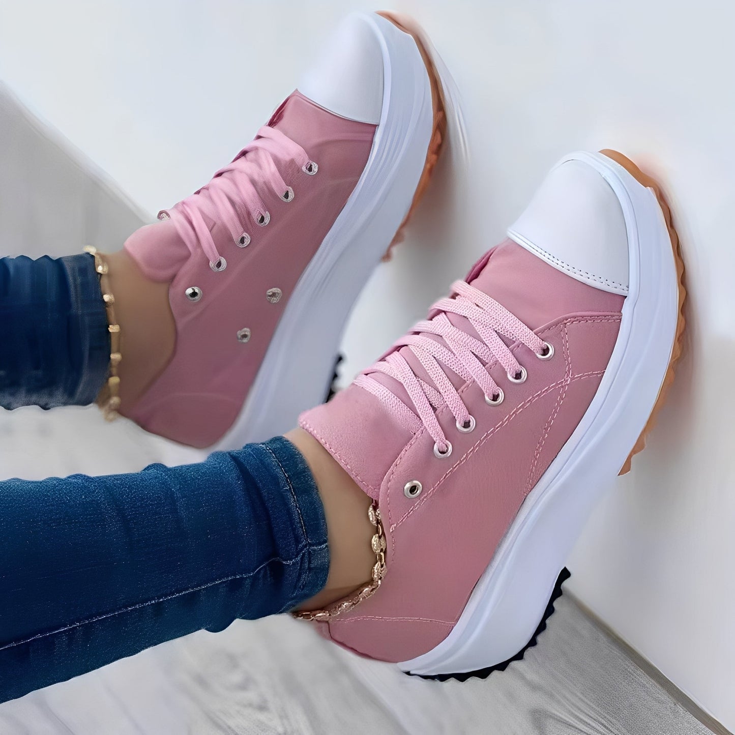 Mellony - Chaussures casual avec semelles épaisses pour femmes