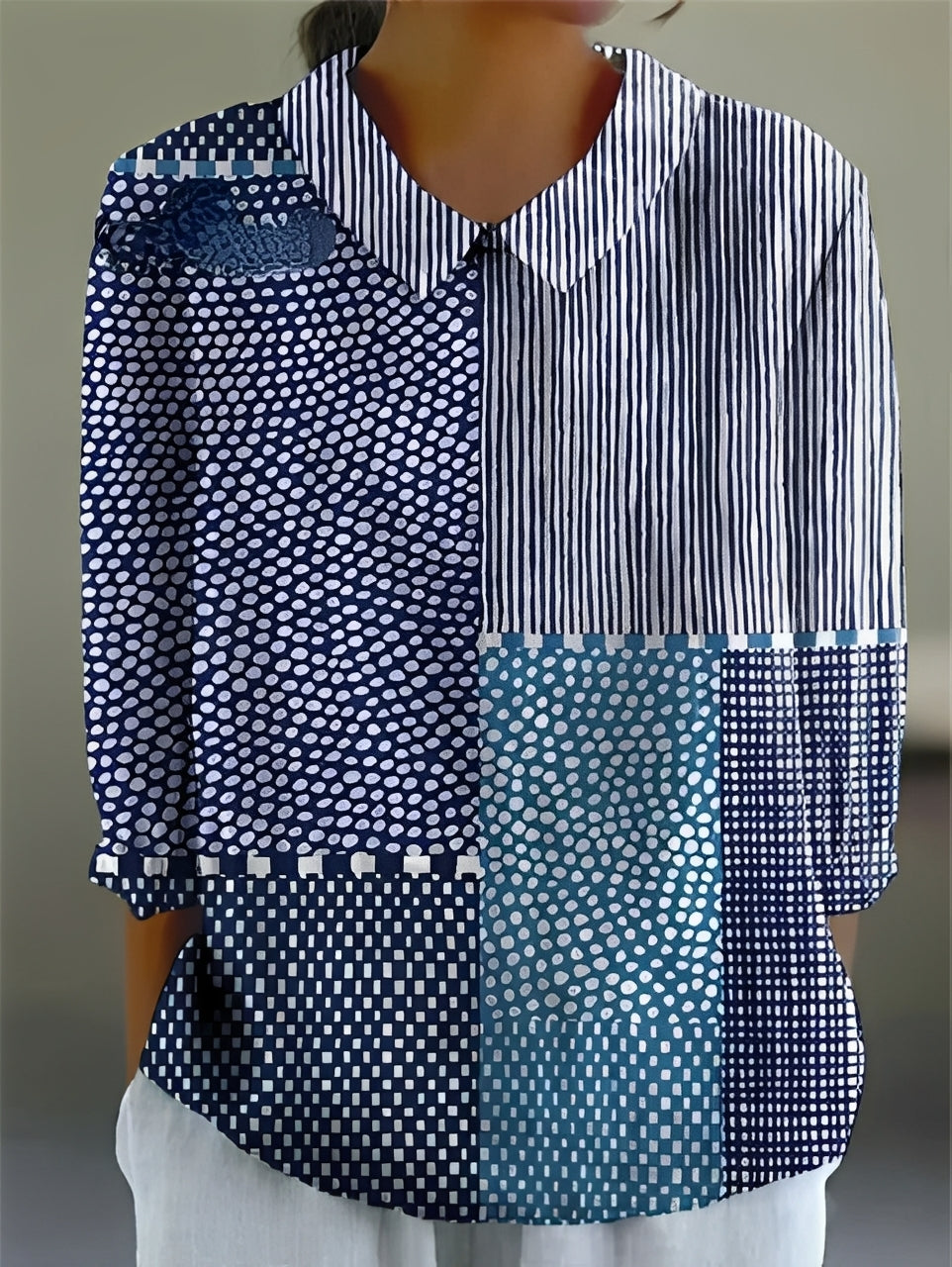 Alfie - Chemise ample imprimée élégante pour femmes