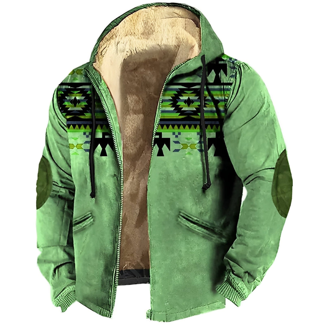Edwin - Sweat à capuche stylé avec design ethnique pour hommes