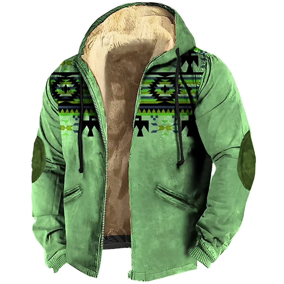 Edwin - Sweat à capuche stylé avec design ethnique pour hommes