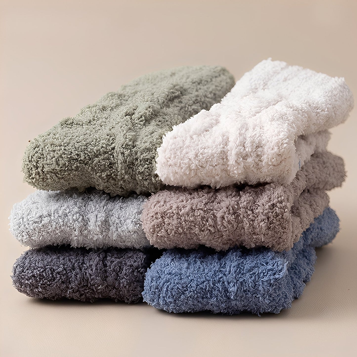 Neely - Chaussettes unisexes en polaire de velours chaudes