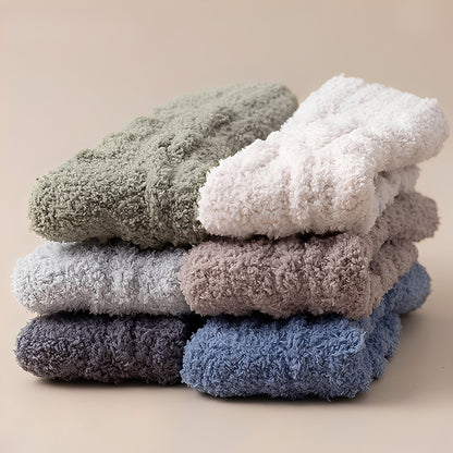 Neely - Chaussettes unisexes en polaire de velours chaudes