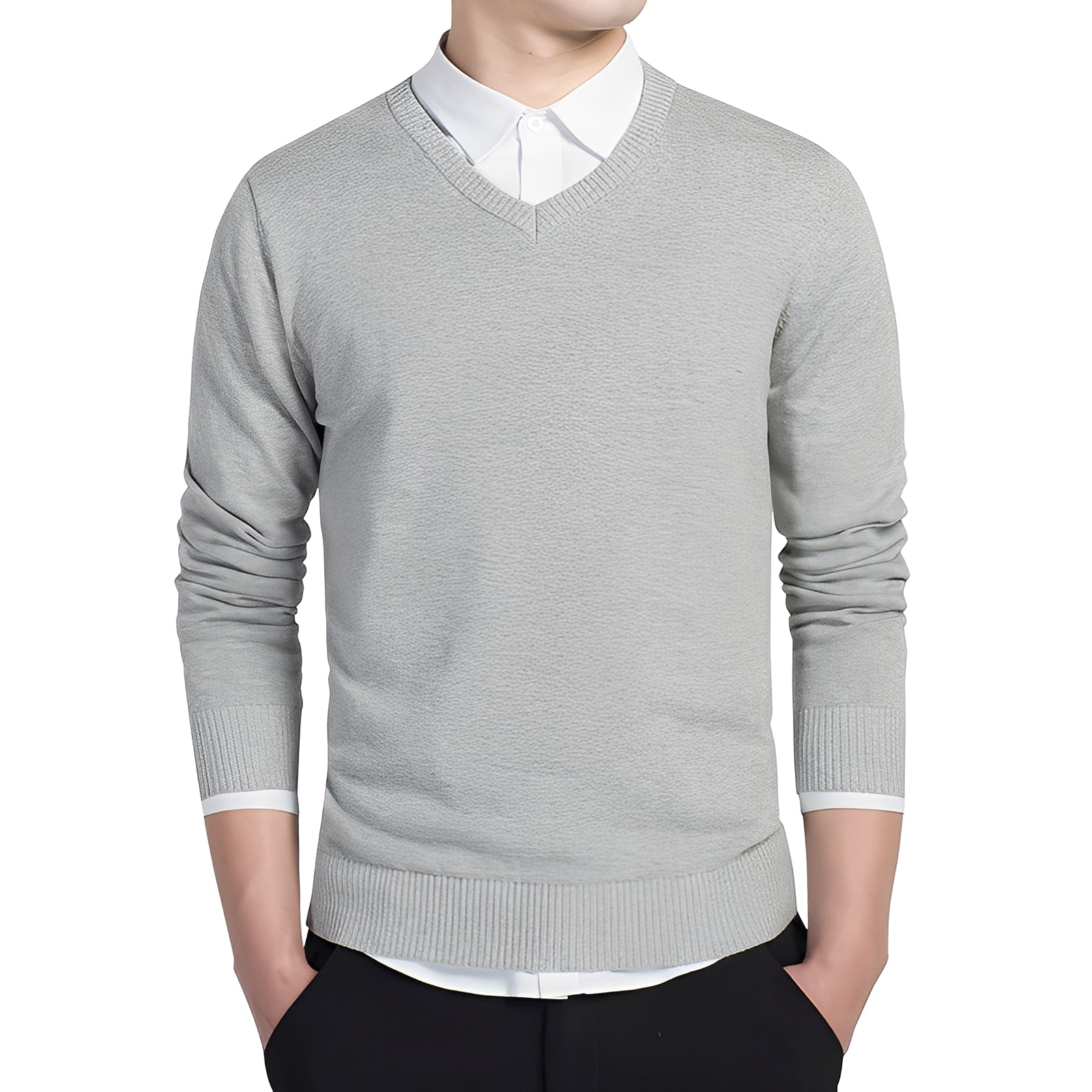 Tom - Pull douillet avec col en V