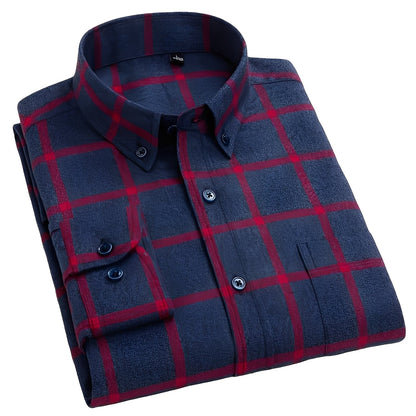 Nikolas - Chemise décontractée pour hommes en coton à carreaux