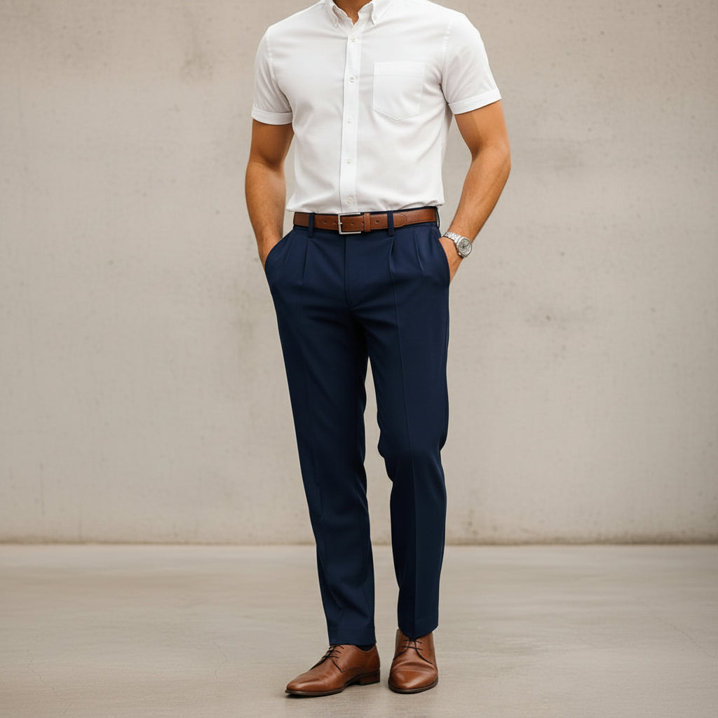 Brandon - Pantalons Droits Formels