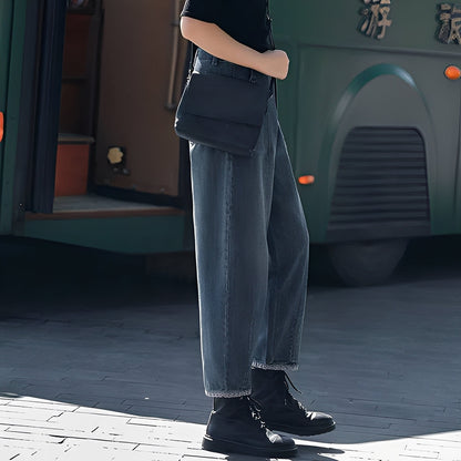 Shirlee - Pantalon en jean stylé à taille haute pour femmes