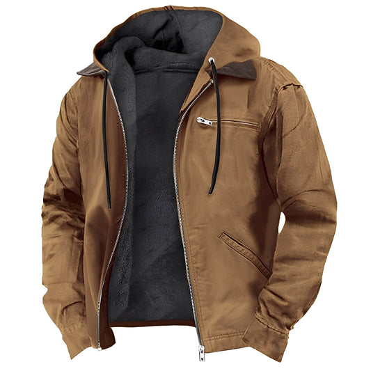 Adrian - Manteau chaud pour extérieur avec capuche pour hommes