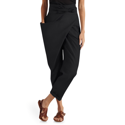 Courteney - Pantalon harem ample à taille haute pour femmes