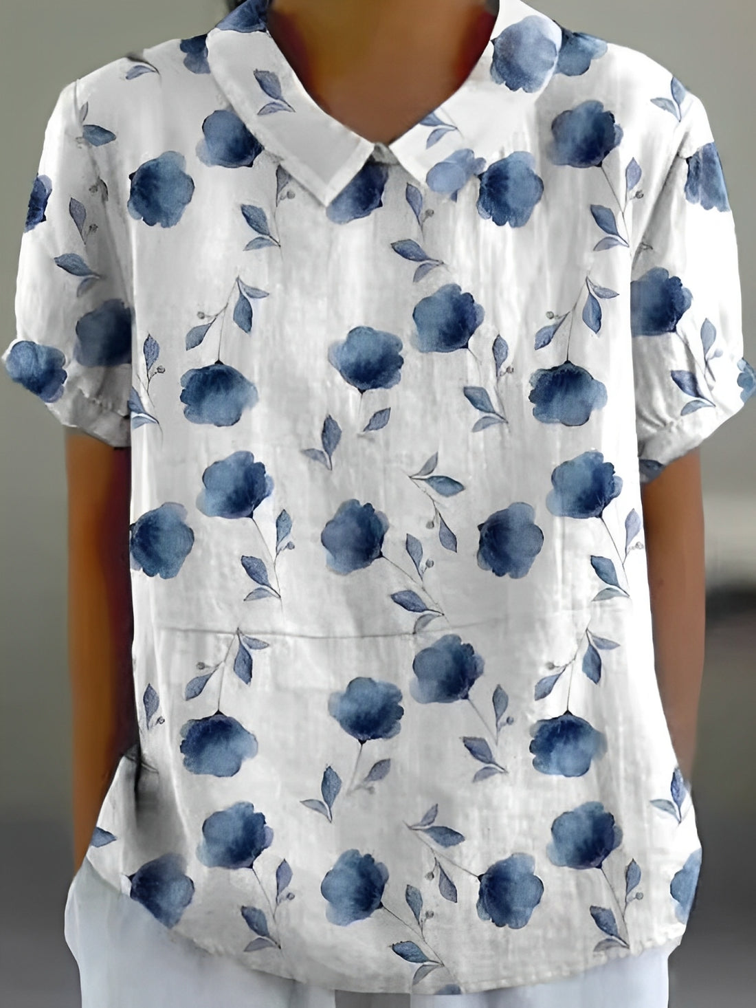 Celeste - Chemisier floral à manches courtes pour femme