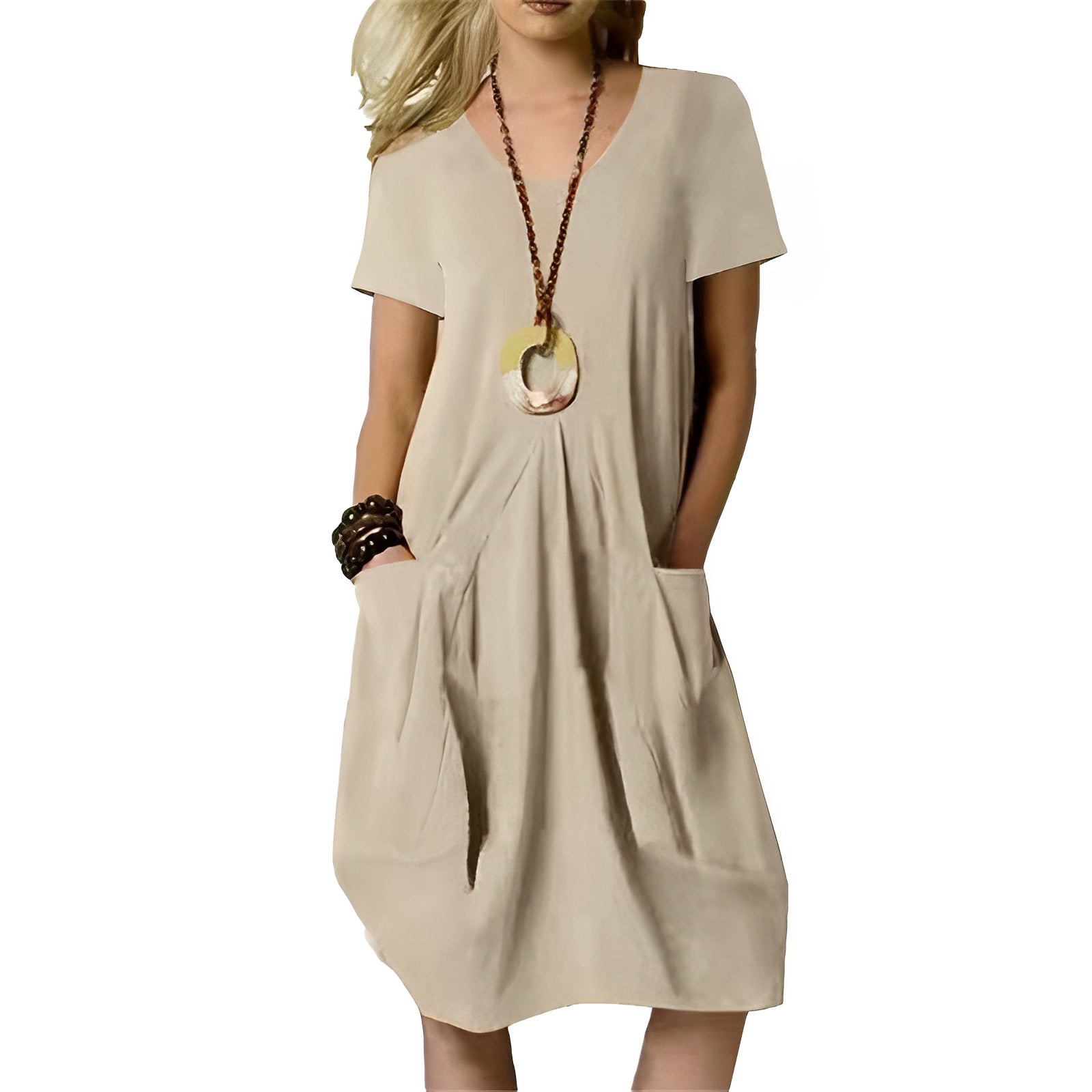 Careen - Robe ample à mi-jambe pour femmes