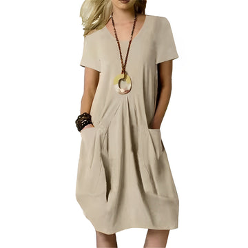 Careen - Robe ample à mi-jambe pour femmes