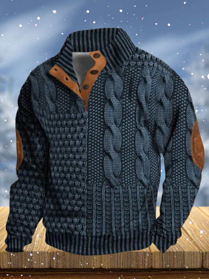 Apolo - T-shirt à Manches Longues avec Imprimé Tricot 3D