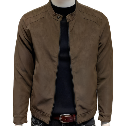Aaron - Elegant suede coat for men